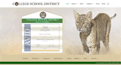 Desktop Screenshot of collegeschooldistrict.org